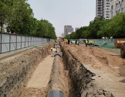 濟寧古槐路交通疏解項目管線施工提前兩月告捷，市政工程建設跑出“加速度”